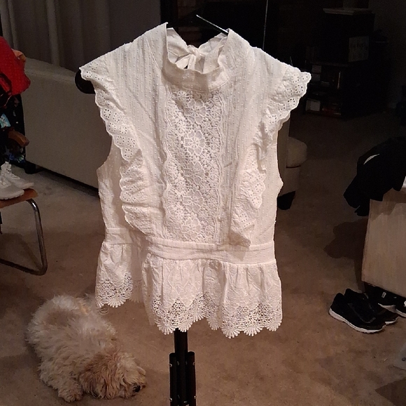 Altar'd State Other - Altar'd State Kids Ivory Lace Top